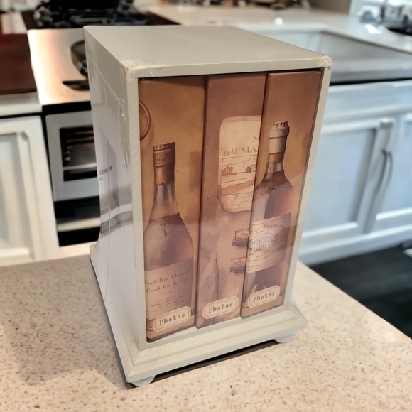 Set of 3 photo albums in wood case - Picture 1 of 11